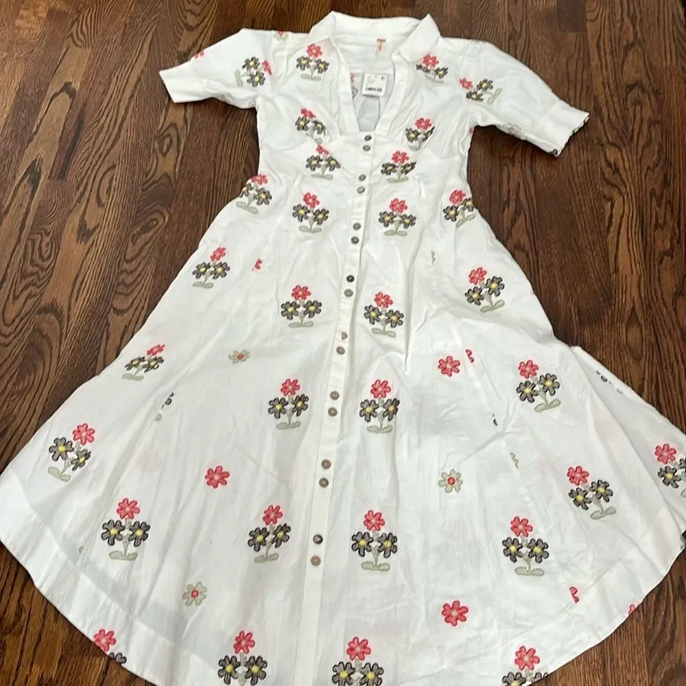 $228 size 4 Free People Piru Midi Dress Free People